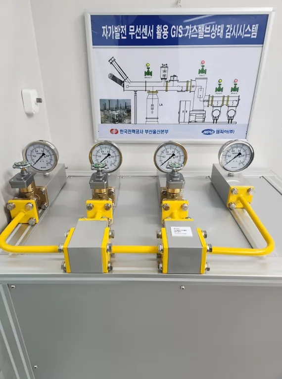 Gas valve simulator — GIS monitoring system model